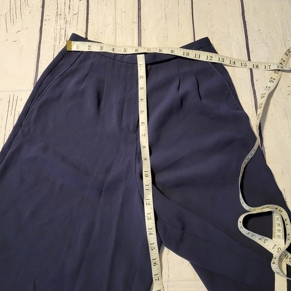 Aritzia Babaton Navy Blue Lazarus Culottes Pants Size 00 - Picture 9 of 10